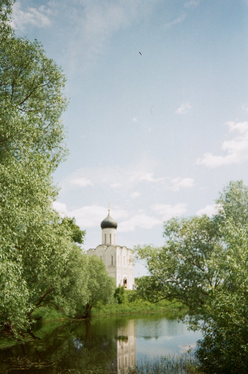 the church of the intercession on the nerl river in russia